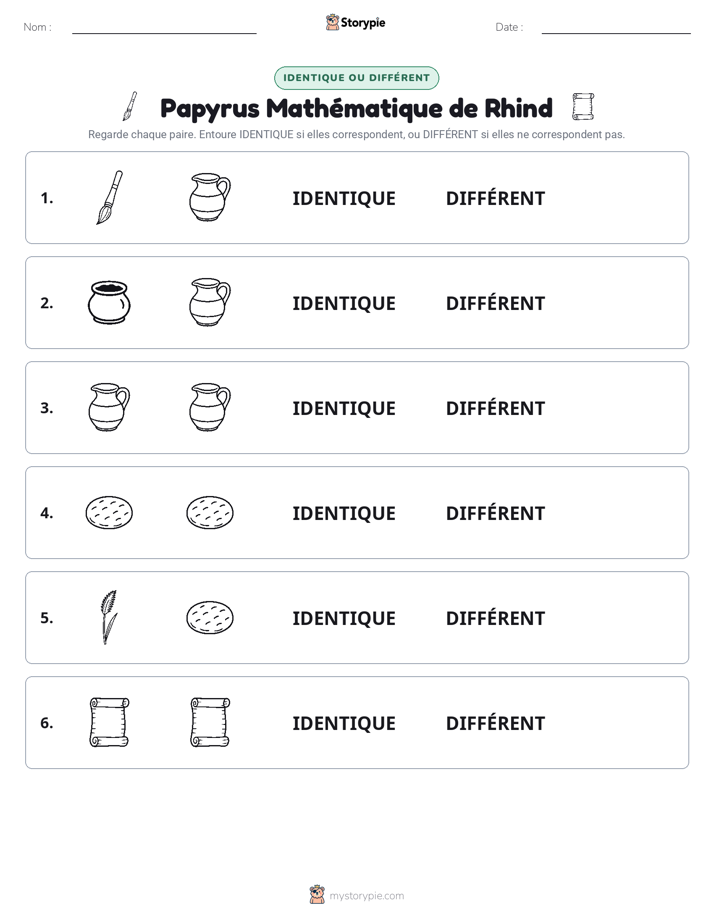 Identique ou Différent