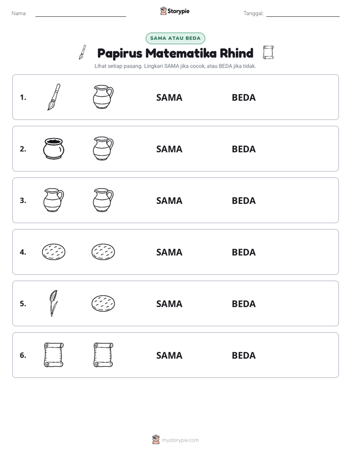 Sama atau Berbeda