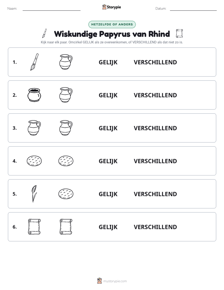 Zelfde of Verschillend