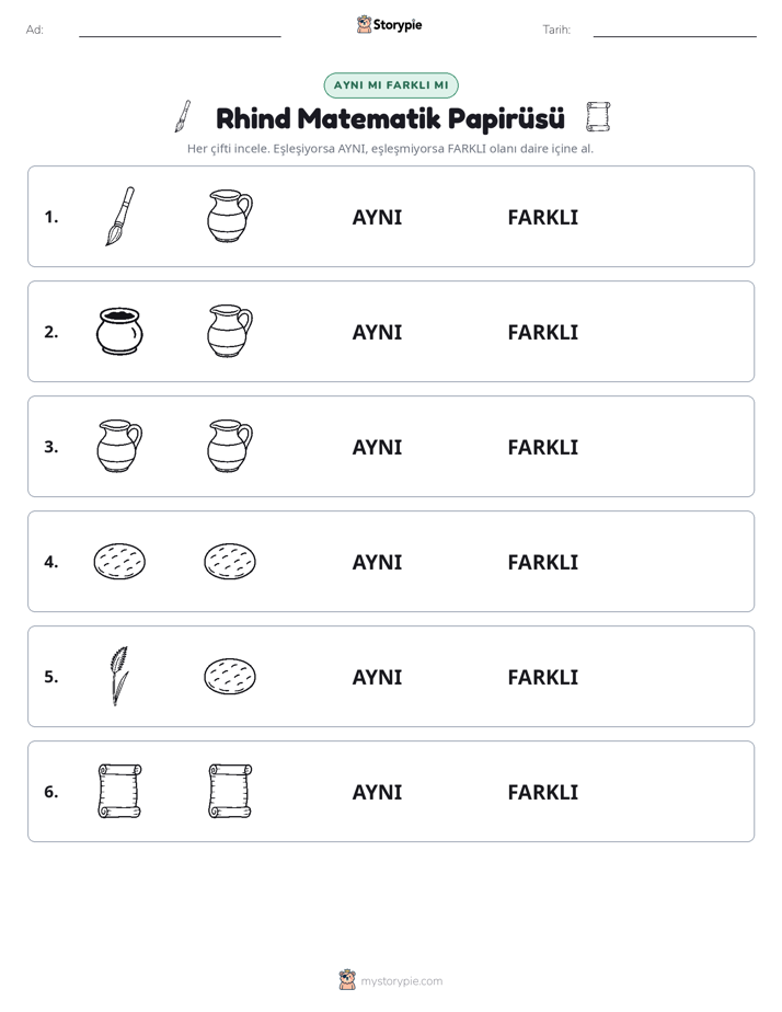 Aynı mı Farklı mı