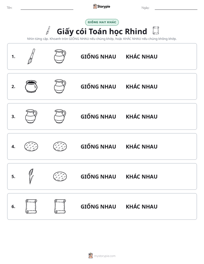 Giống Hay Khác