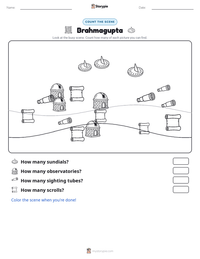 Brahmagupta printable worksheet preview