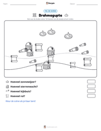 Brahmagupta afdrukbare werkblad voorbeeld