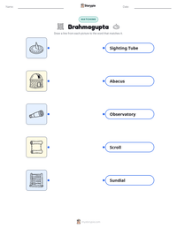 Brahmagupta printable worksheet preview