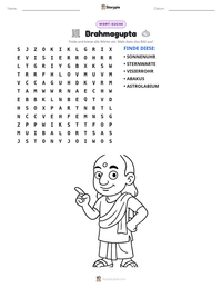 Brahmagupta druckbare Arbeitsblatt Vorschau