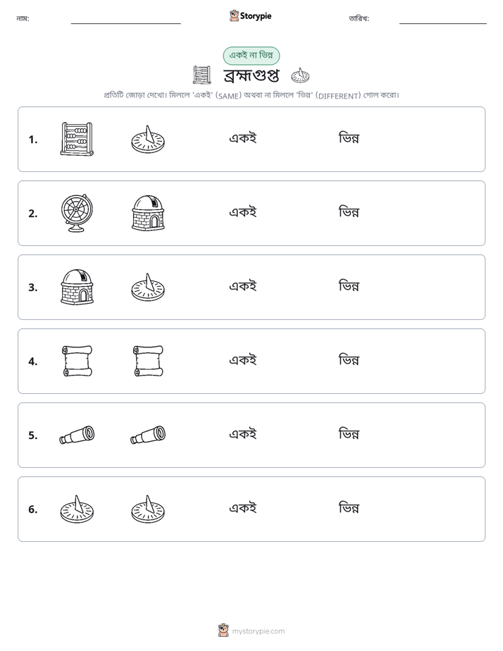 একই বা ভিন্ন