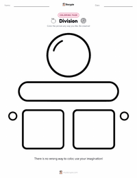Division printable worksheet preview