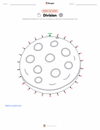 Division druckbare Arbeitsblatt Vorschau