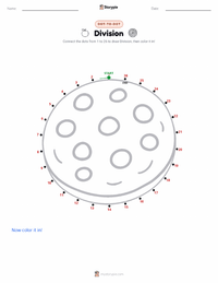 Division printable worksheet preview