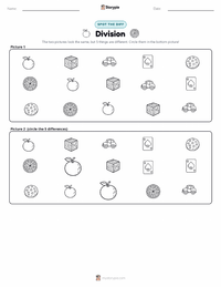 Division printable worksheet preview