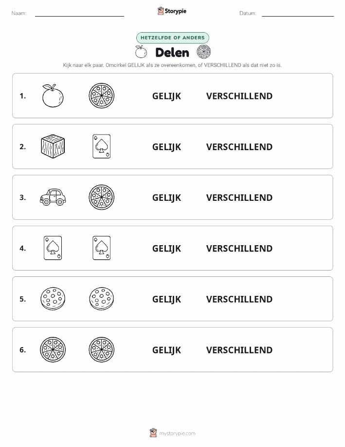 Zelfde of Verschillend