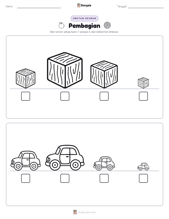 Urutan Ukuran
