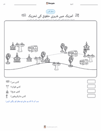 امریکی شہری حقوق کی تحریک پرنٹ کرنے کے قابل ورکشیٹ کا پیش نظارہ
