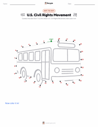 U.S. Civil Rights Movement printable worksheet preview