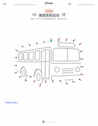 美国民权运动 可打印工作表预览