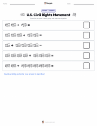 U.S. Civil Rights Movement printable worksheet preview