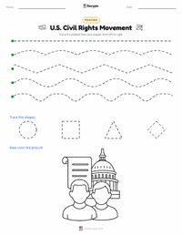 U.S. Civil Rights Movement printable worksheet preview