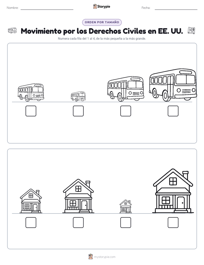 Orden de Tamaños