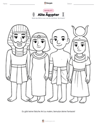 Alte Ägypter druckbare Arbeitsblatt Vorschau
