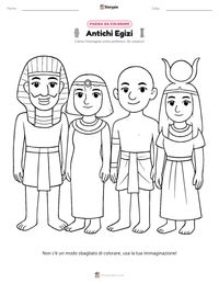 Anteprima della scheda stampabile di Antichi Egizi