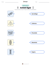 Anteprima della scheda stampabile di Antichi Egizi