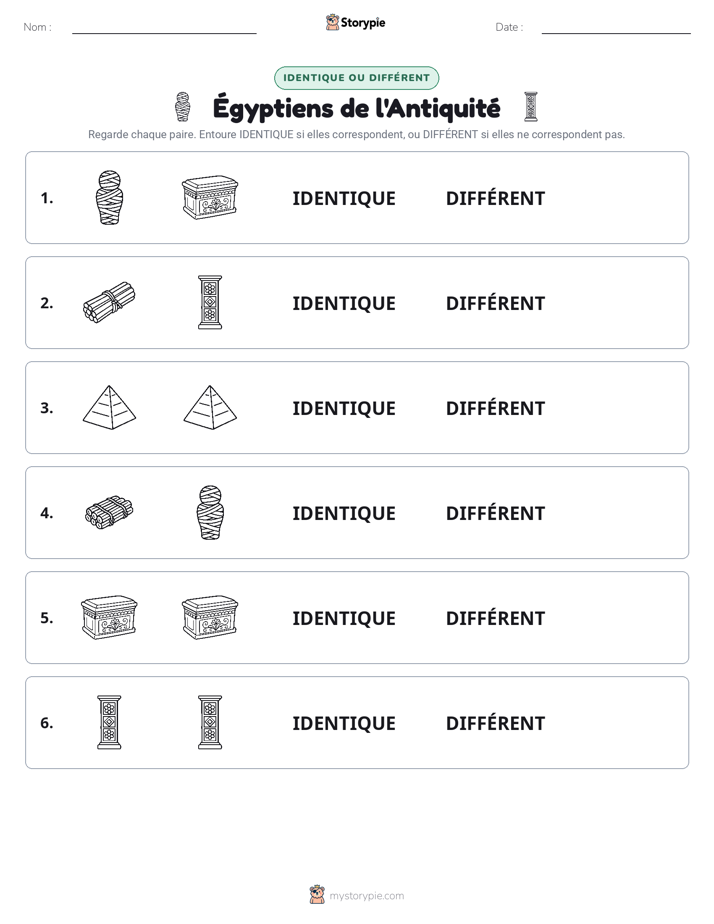 Identique ou Différent