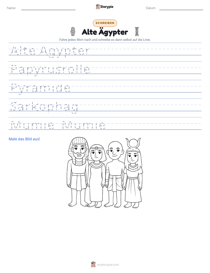 Schreibübung