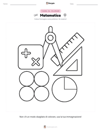 Anteprima della scheda stampabile di Matematica