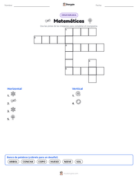 Vista previa de la hoja de trabajo imprimible de Matemáticas