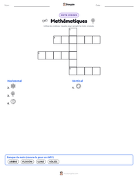 Aperçu de la feuille de travail imprimable Mathématiques