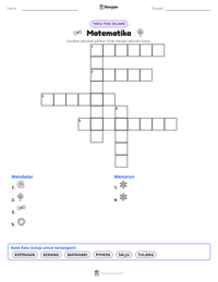 Prabaca lembar kerja cetak Matematika