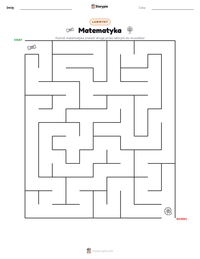 Podgląd drukowalnego arkusza ćwiczeń Matematyka