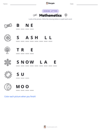 Mathematics printable worksheet preview