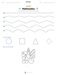 Mathematics printable worksheet preview
