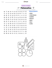 Anteprima della scheda stampabile di Matematica