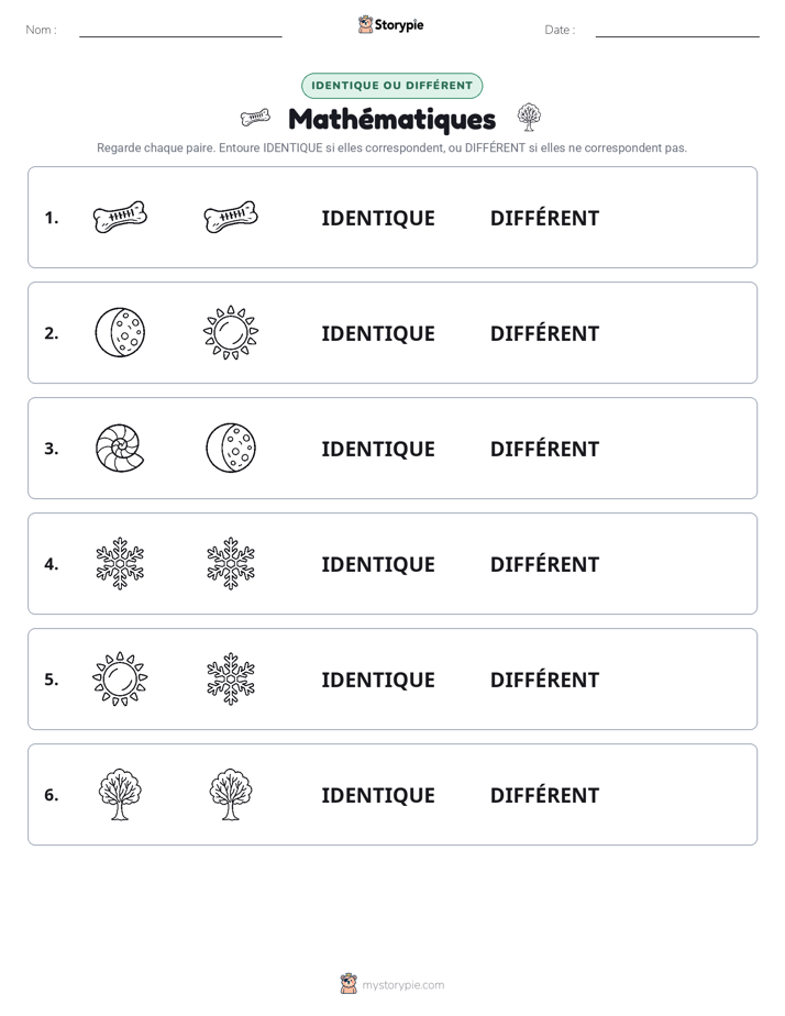 Identique ou Différent
