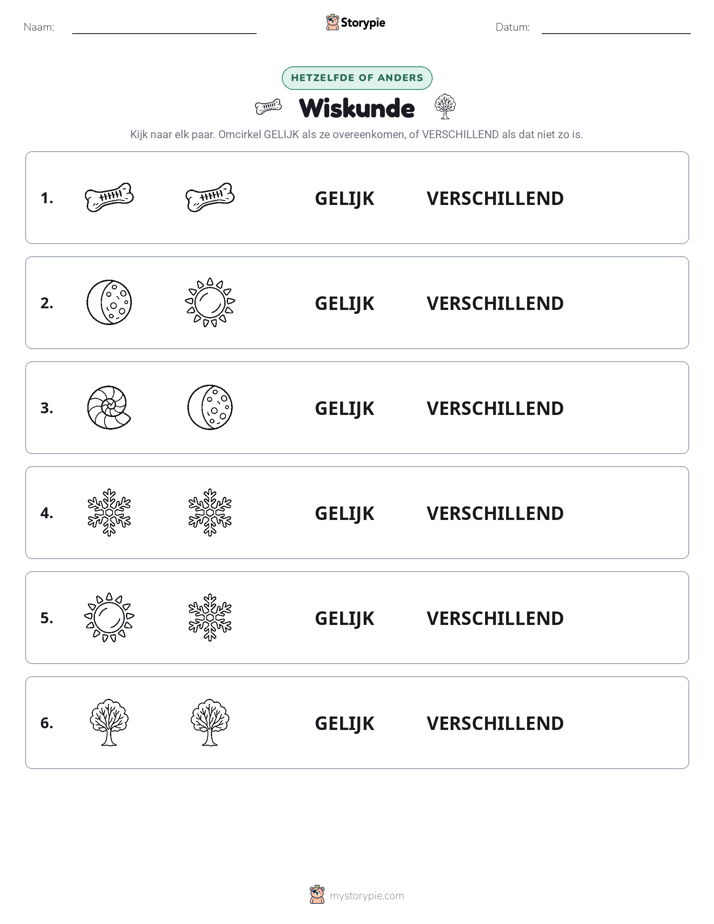 Zelfde of Verschillend