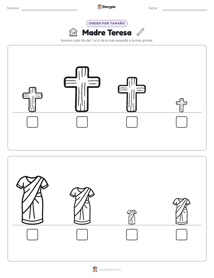 Orden de Tamaños
