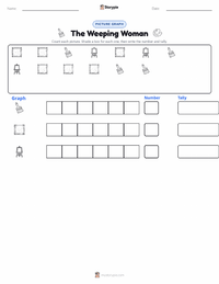 The Weeping Woman printable worksheet preview