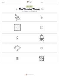 The Weeping Woman printable worksheet preview