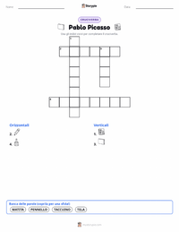Anteprima della scheda stampabile di Pablo Picasso