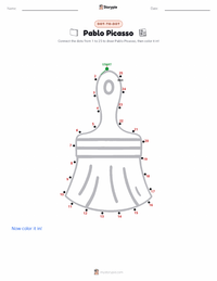 Pablo Picasso printable worksheet preview