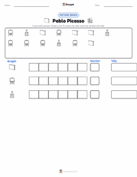 Pablo Picasso printable worksheet preview