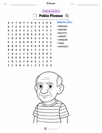 Aperçu de la feuille de travail imprimable Pablo Picasso