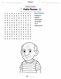Anteprima della scheda stampabile di Pablo Picasso