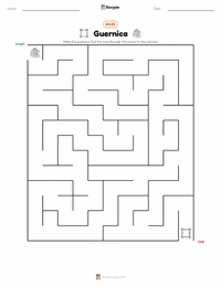 Guernica printable worksheet preview