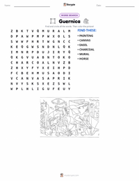 Guernica printable worksheet preview