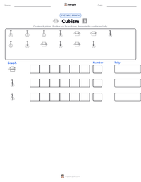 Cubism printable worksheet preview