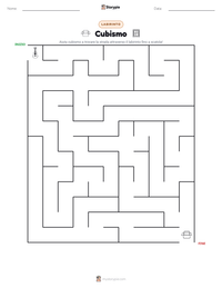 Anteprima della scheda stampabile di Cubismo