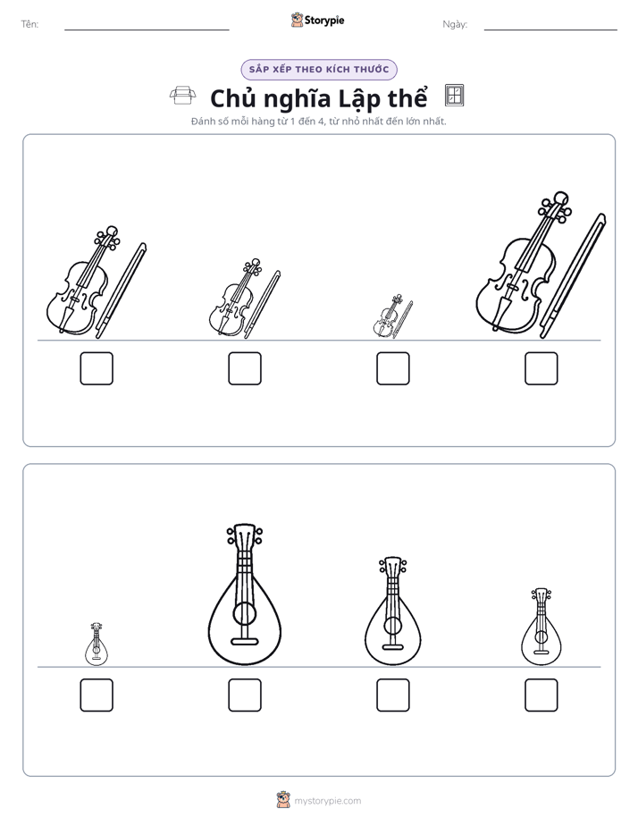 Thứ Tự Kích Thước